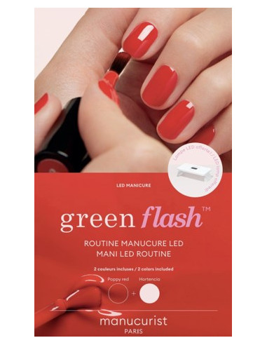 Manucurist Green Flash Retail Kit 36w Hortencia & Poppy Red