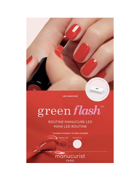 Manucurist Green Flash Retail Kit 36w Hortencia & Poppy Red