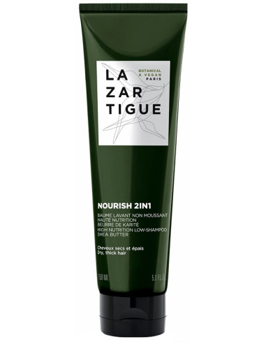 Lazartigue Nourish 2 In 1 Balsamo Lavante Alta Nutrizione Beurre De Karite' 150 Ml