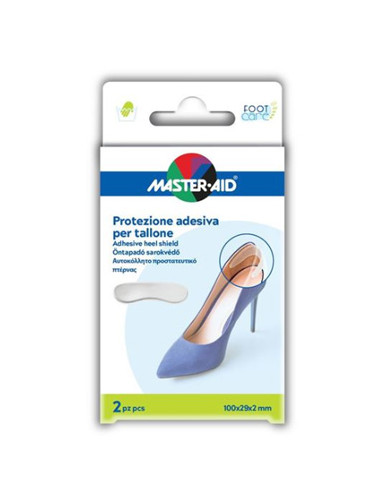 Protezione Adesiva Master-aid Footcare Trasparente Tallone 2pezzi A4