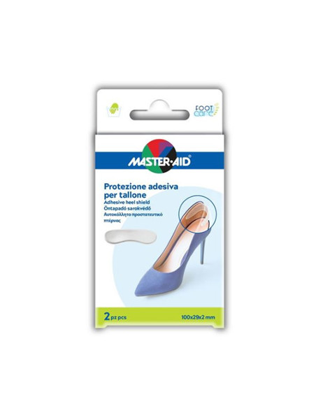 Protezione Adesiva Master-aid Footcare Trasparente Tallone 2pezzi A4