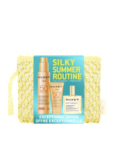 Nuxe Silky Summer Routine 2026 1 Crema Viso Spf50+ 50 Ml + 1spray Viso & Corpo Spf50 150 Ml +1 Huile Prodigieuse Sechemulti-func