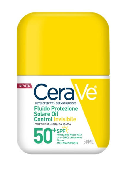 Cerave Fluido Protezione Solare Oil Control Invisibile Spf50+ 50 Ml