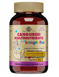 Cangurini Multinutrients Frutti Bosco 60 Tavolette Masticabili
