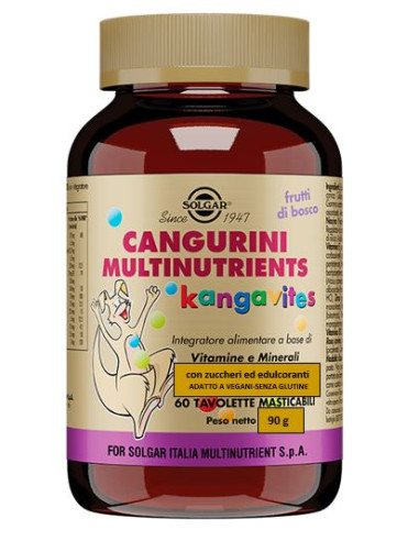 Cangurini Multinutrients Frutti Bosco 60 Tavolette Masticabili