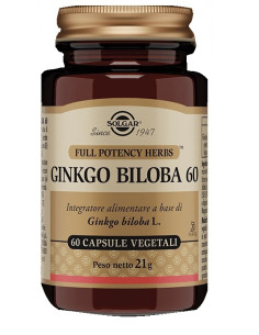 Ginkgo Biloba 60 60 Capsule Vegetali