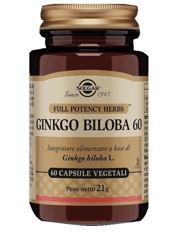 Ginkgo Biloba 60 60 Capsule Vegetali