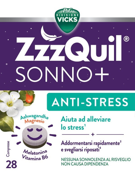 Vicks Zzzquil Sonno+ Antistress 28 Capsule