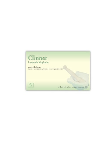 Clinner Lavanda Vaginale 4 Flaconi 140 Ml + 4 Cannule Vaginali Monouso In Blister