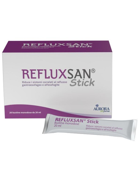 Refluxsan Stick 20 Bustine Monodose Da 20 Ml Senza Glutine Senza Lattosio
