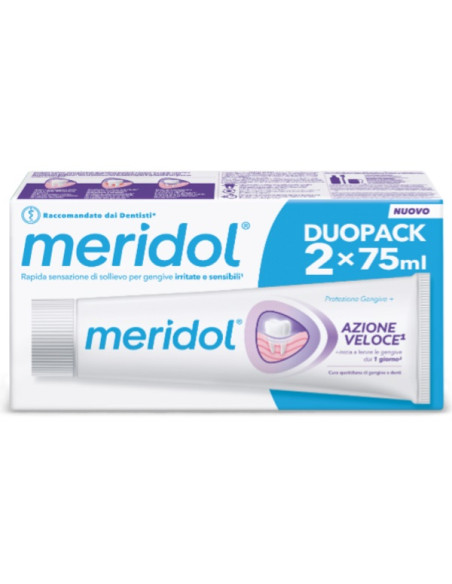 Meridol Dentifricio Azione Veloce 75 Ml Bitubo