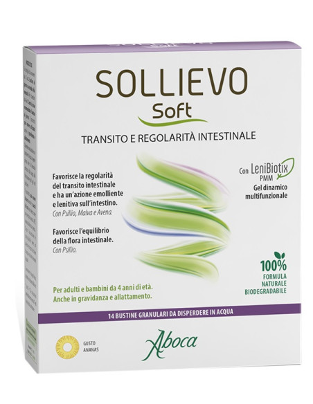 Sollievo Soft 14 Bustine Granulari Da 3,8 G Senza Glutine Senza Lattosio Senza Zuccheri Aggiunti