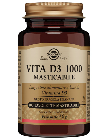 Vita D3 1000 100 Tavolette Masticabili
