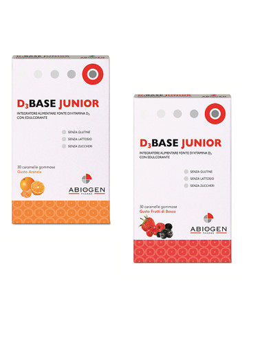 D3base Junior 30 Caramelle Gommose Arancia