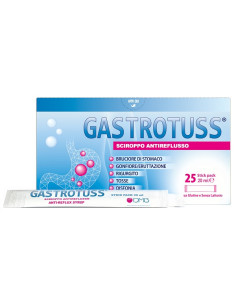 Gastrotuss Sciroppo Antireflusso 25 Stick Pack Da 20 Ml