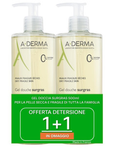 Aderma A-d Les Indispensables 2 Gel Doccia Surgras 500 Ml