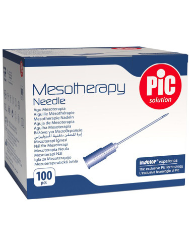 Ago Pic Mesoterapia Sterile Monouso Apirogeno Atossico Conoluer Lock Gauge 27 6 Mm 1 Pezzo