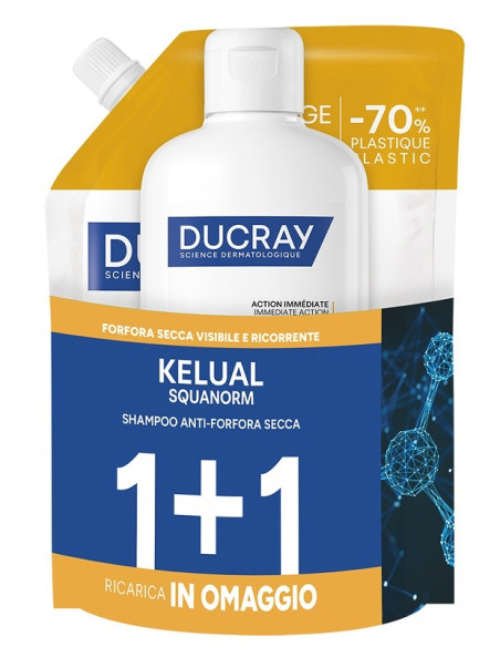 Kelual Squanorm Kit Forfora Secca 400 Ml 1+1 Ricarica In Omaggio