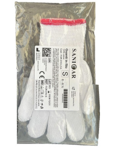 Guanto In Cotone Sanicar Bianco Small 6/6,5 1 Paio