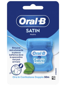 Oralb Man Filo Interdentale Satin Tape Menta 50 Metri