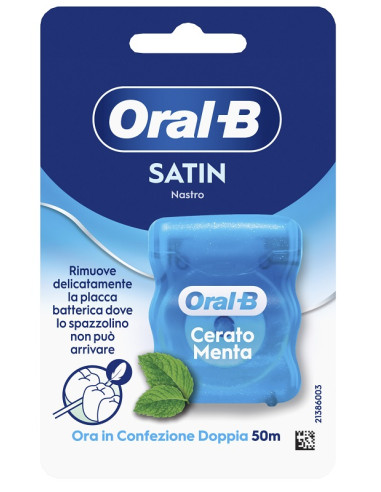Oralb Man Filo Interdentale Satin Tape Menta 50 Metri
