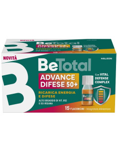 Betotal Advance Difese 50+ 15 Flaconcini Da 7 Ml Aroma Naturale Arancia Con Edulcoranti Senza Zuccheri Senza Glutine Naturalment