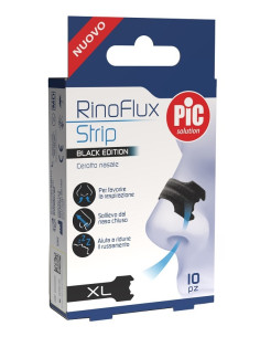 Pic Solution Rinoflux Black Edition Cerotto Nasale Xl 10 Pezzi