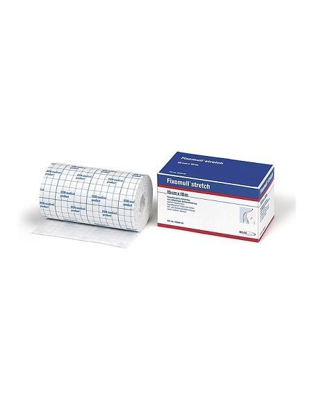 Fascia Autoadesiva Ipoallergenica Fixomull Stretch Per Fissaggio Cateteri M 10 X 10 Cm