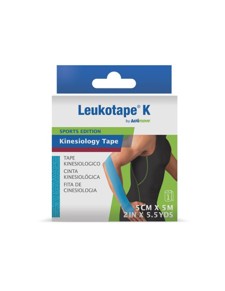 Leukotape K By Actimove Sports Edition Azzurro Cm 5x5 M