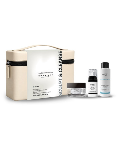 Cosmetici Magistrali Etas Sculpt & Cleanse 2026 Contiene Etas Viso 50 Ml + Etas Contorno Occhi 15 Ml+ Kamilla 100 Ml