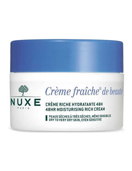 NUXE CREME FRAICHE DE BEAUTE RICHE CREME NOURISSANTE HYDRATANTE 48 H 50 ML