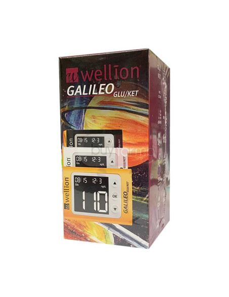 Wellion Galileo - Glu/Ket Glucometro per il Test dei Chetoni e Glicemia Kit Bianco
