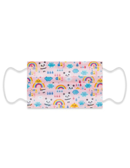 Mymask Pro Tipo I Junior Mascherina Chirurgica Fantasy Rosa10 Pezzi