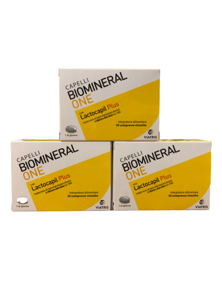 3x Biomineral One Lactocapil Plus - Promo Pack da 90 Compresse