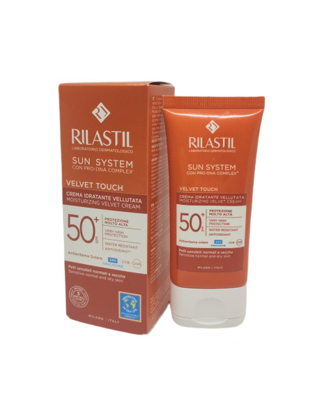 Rilastil Sun System Velvet Touch - Crema Idratante Vellutata SPF50+ da 50ml