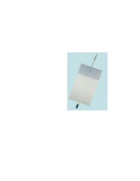 Sacca Raccogli Urina Da Gamba Per Incontinenza In Pvc 750 Mltubo Raccordo Diritto 10 Cm+rubinetto Scarico+valvola Antireflusso+2