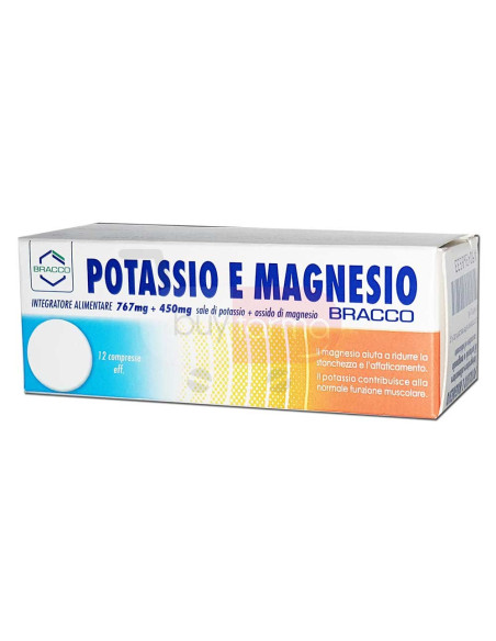 Bracco Potassio e Magnesio - 12 Compresse Effervescenti