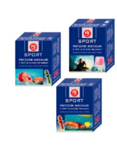 Tappo Auricolare In Silicone Pic Sport Per Bambini 2 Pezzi