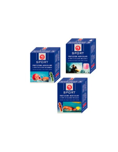 Tappo Auricolare In Silicone Pic Sport Per Bambini 2 Pezzi