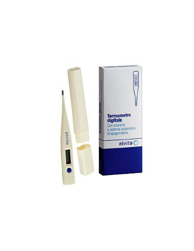 Alvita Termometro Digitale Con Suoneria Sistema Automatico Di Spegnimento E Schermo Lcd