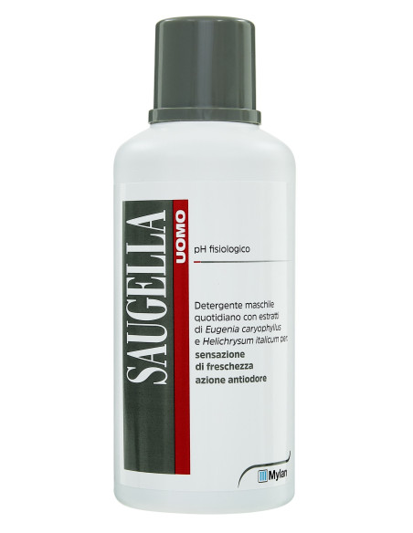 Saugella Uomo - Detergente per l'Igiene Intima pH Fisiologico da 500ml
