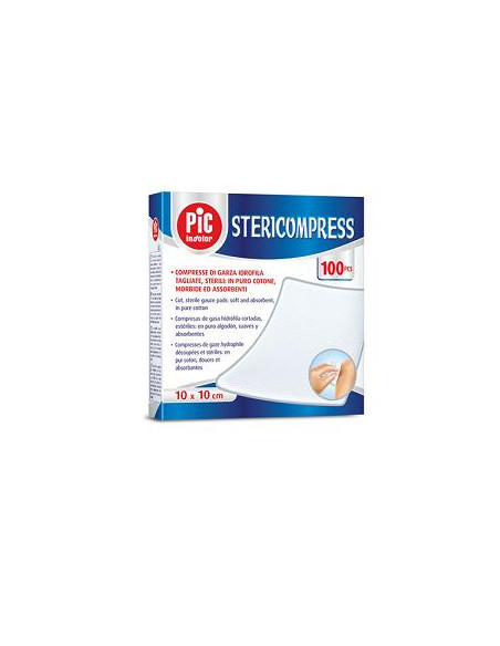 Garza Compressa Idrofila Pic Stericompress 10x10 Cm 4 Buste25 Pezzi
