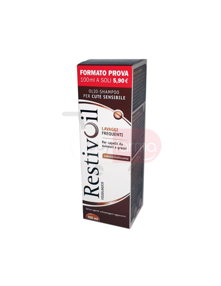 Restivoil Fisiologico - Olio Shampoo Sebonormalizzante Cute Sensibile da 100ml
