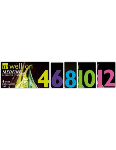 Ago Per Penna Da Insulina Wellion Medfine Plus 6 31 Gauge Lunghezza 6 Mm 100 Pezzi