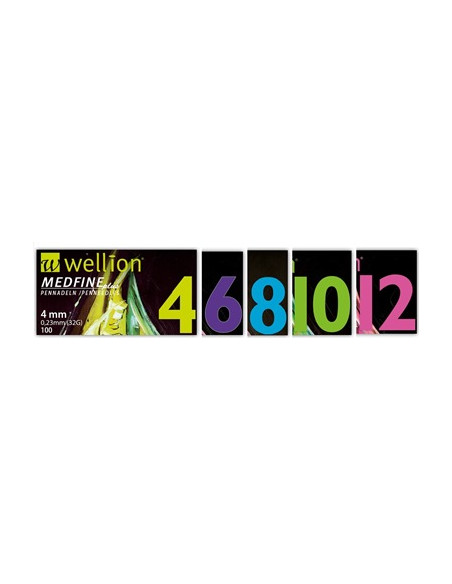 Ago Per Penna Da Insulina Wellion Medfine Plus 6 31 Gauge Lunghezza 6 Mm 100 Pezzi