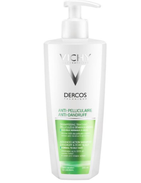 Dercos Shampo Antiforfora Grassi 390 Ml
