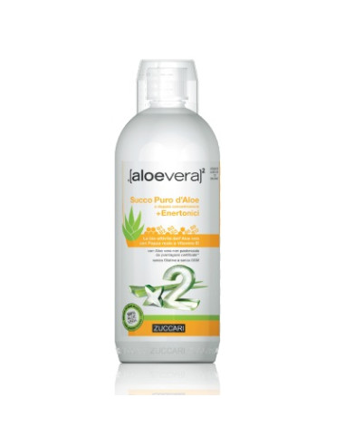Aloevera2 Succo Puro D'aloe Doppia Concentrazione + Enertonici 1 Litro