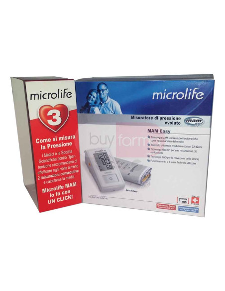 Microlife MAM Easy - Misuratore di Pressione da Braccio