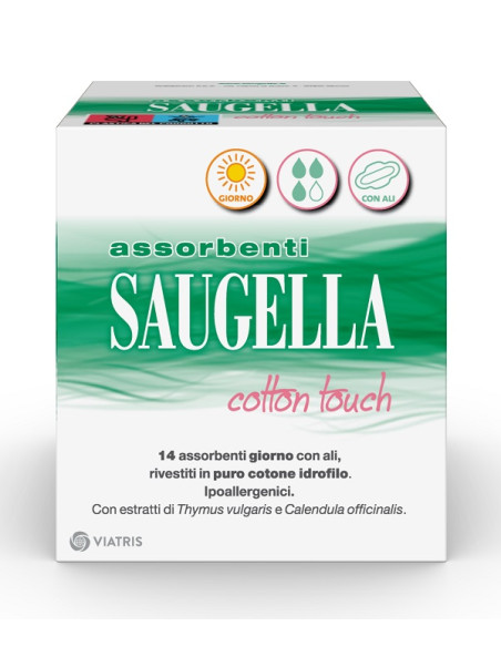 Saugella Cotton Touch Assorbenti Giorno 14 Pezzi Taglio Prezzo