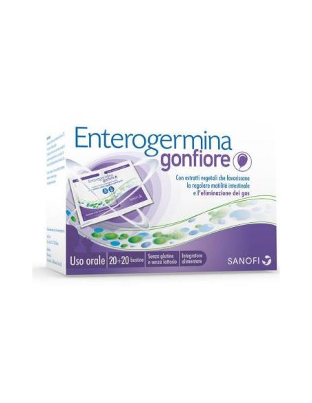 Enterogermina Gonfiore 20 Bustine Bipartite
